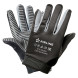 Перчатки полиэфир/замша &quot;Механик&quot; с противоскольз. покрытием ладони (XL), черн./сер., с подвесом