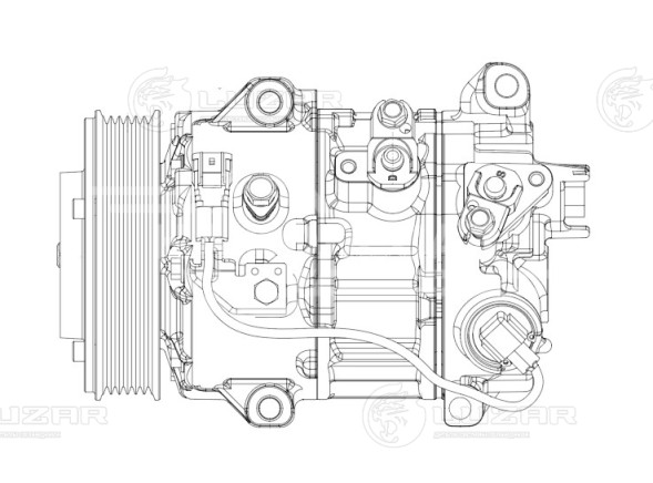 Компрессор кондиционера для автомобилей RAV 4 (13-) 2.0i [3ZRFE]