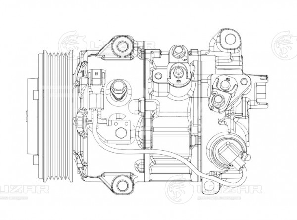 Компрессор кондиционера для автомобилей RAV 4 (13-) 2.0i [3ZRFE]