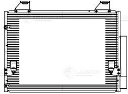 Радиатор кондиционера для автомобилей Hilux (04-) 2.5TD/3.0TD M/A