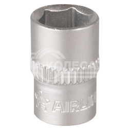 Головка торцевая 1/4" DR шестигранная 9мм пласт. подвес