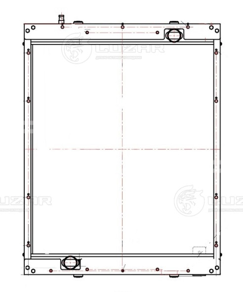 Радиатор охлаждения для автобусов ЛиАЗ 5292 с дв. ЯМЗ 536