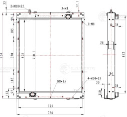 Радиатор охлаждения для автобусов ЛиАЗ 5292 с дв. ЯМЗ 536