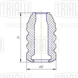 Буфер (отбойник) хода сжатия передней стойки для автомобиля VW Polo Sedan (RUS) (10-)/Rapid (10-)