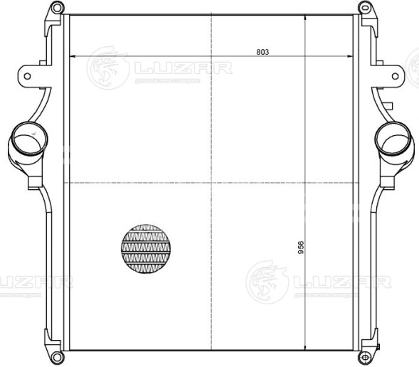 ОНВ (радиатор интеркулера) для автомобилей КАМАЗ 54901 (с дв. 910.12)