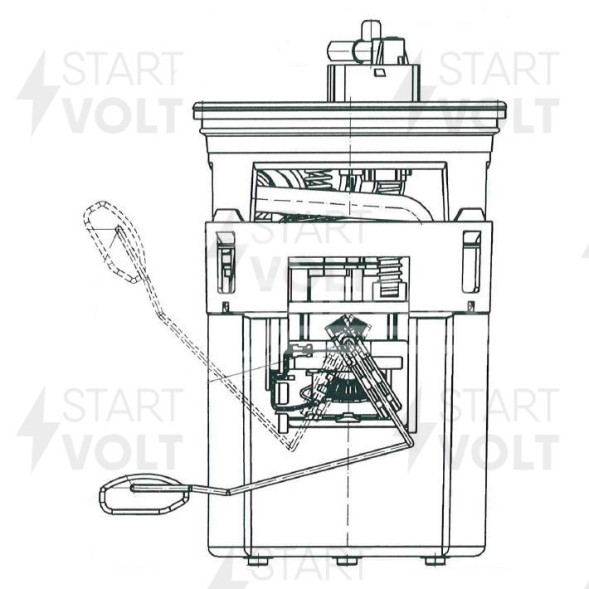 Модуль топливного насоса для автомобилей Hyundai Elantra (00-) 1.6i/1.8i/2.0i