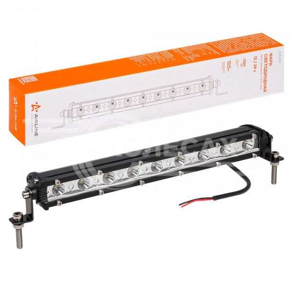 Фара (балка) светодиодная однорядная 9LED, направленный свет, 13,5Вт, 264x30x47мм, 12/24В