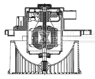 Электровентилятор отопителя для автомобилей Subaru Forester (S12) (08-)/Impreza (G12) (07-)