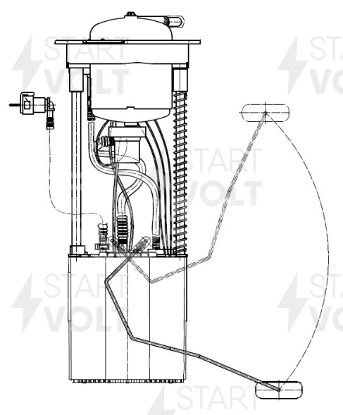 Модуль топливного насоса для автомобилей Audi Q5 (08-) 2.0TFSi