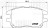 Колодки тормозные дисковые передние для автомобилей Lexus RX (00-) 3.0i (PF 4357)