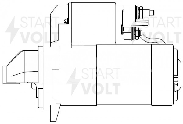Стартер для автомобилей Nissan X-Trail T31 (07-) 2.0dCi/Renault Master III (10-) 2.3dCi 2,2кВт