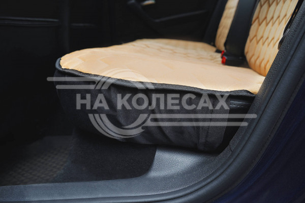 Накидка &quot;Алькантара&quot;, задняя (3 предмета), бежевая, универсальная