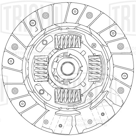 Диск сцепления ведомый для автомобилей Chevrolet Cobalt (13-) 1.5i