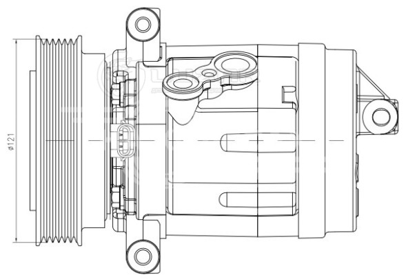 Компрессор кондиционера для автомобилей Chevrolet Captiva (06-)/Opel Antara (07-) 3.2i