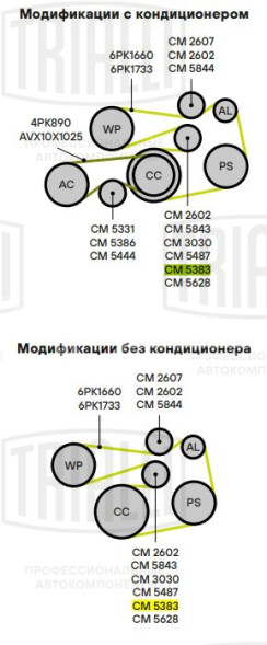 Ролик приводного ремня для автомобилей BMW 5 E39 (95-) 2.0i/2.2i/2.5i/2.8i/3.0i с натяжным механизмом (ремень 6PK) генератора
