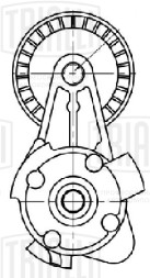 Ролик приводного ремня для автомобилей BMW 5 F10 (10-) 3.0i [N52N; N53] с натяжным механизмом (ремень 8PK)
