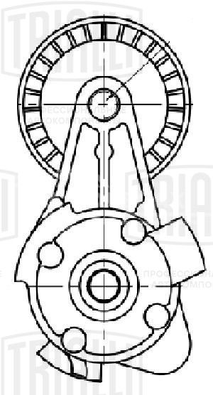 Ролик приводного ремня для автомобилей BMW 5 F10 (10-) 3.0i [N52N; N53] с натяжным механизмом (ремень 8PK)