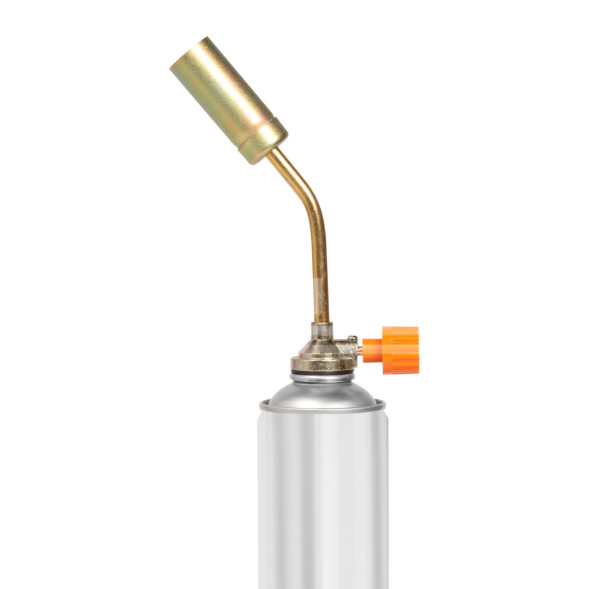 Горелка газовая на резьбовой баллон, ручной поджиг, 20*6,5*3 см