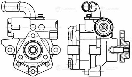 Насос ГУР для автомобилей VW Touareg (02-)/Audi Q7 (05-) 3.0D/3.6i