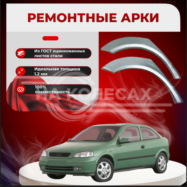 Ремонтные задние арки Opel Astra G