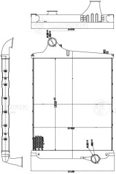 ОНВ (радиатор интеркулера) для автомобилей Volvo Trucks FH (12-)/Renault Trucks T-series (13-)