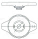 Крышка (пробка) радиатора для автомобилей Toyota/Lexus/Suzuki/Subaru/Mazda/Honda 1.1 bar (мал. клапан)