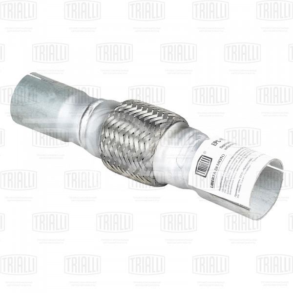Переходник 45/50 L=250 под хомут с виброкомпенсатором 45х100 (нержавеющая алюминизированная сталь)