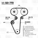 Ремкомплект ГРМ для автомобилей Лада 2170 (ремень/2 ролика) (GD 770)