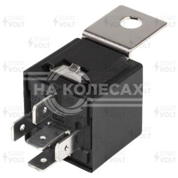 Реле автомобильное 5 контактов 24V 10/20A (с кронштейном) универсальное