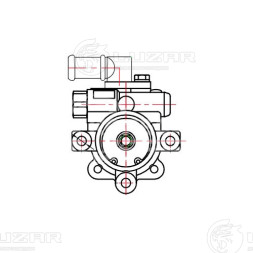 Насос ГУР для автомобилей Chevrolet Cruze (09-) 1.8i/Opel Astra (10-) 1.6i (4PK)