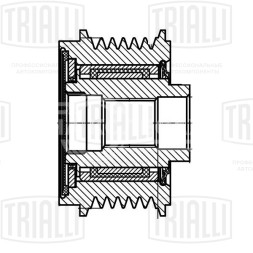 Ролик генератора (обгонная муфта) для автомобиля Audi A4 (15-) 1.8i/2.0i
