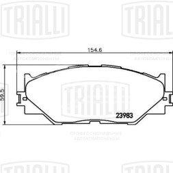 Колодки тормозные для автомобилей Lexus IS (05-) дисковые передние