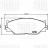 Колодки тормозные для автомобилей Lexus IS (05-) дисковые передние