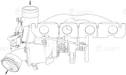 Турбокомпрессор для а/м Skoda Octavia (04-)/VW Passat B6 (05-) 1.8T [BZB;CDAA]