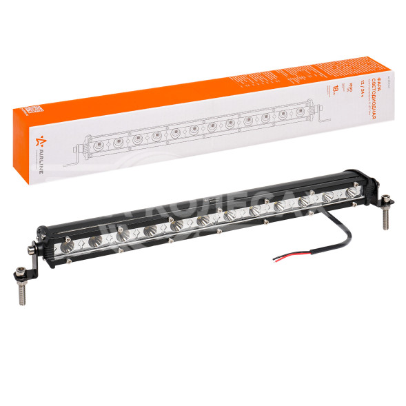 Фара (балка) светодиодная однорядная 12LED, направленный свет, 18Вт, 343x30x47мм, 12/24В