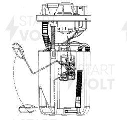 Модуль топливного насоса для автомобилей KIA Soul (08-) 1.6i