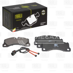 Колодки тормозные дисковые передние для автомобилей Porsche Macan (14-) / (18-) (в комплекте с 2-мя датчиками)