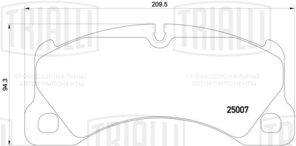 Колодки тормозные дисковые передние для автомобилей Porsche Macan (14-) / (18-) (в комплекте с 2-мя датчиками)
