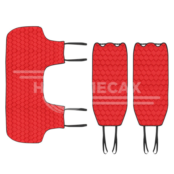 Накидка &quot;Алькантара&quot;, задняя (3 предмета), красная, универсальная