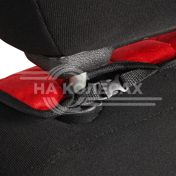 Накидка &quot;Алькантара&quot;, задняя (3 предмета), красная, универсальная