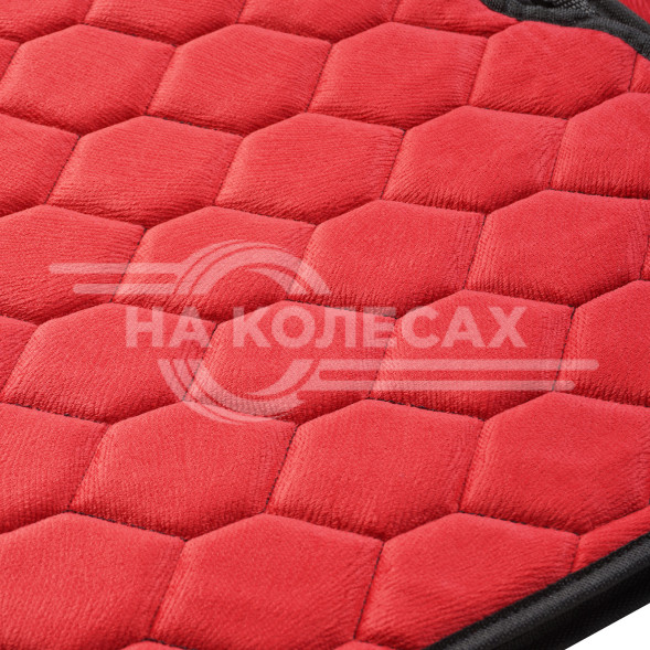 Накидка &quot;Алькантара&quot;, задняя (3 предмета), красная, универсальная
