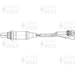 Датчик кислорода для автомобилей Лада 2107 (3 контакта) до катализатора