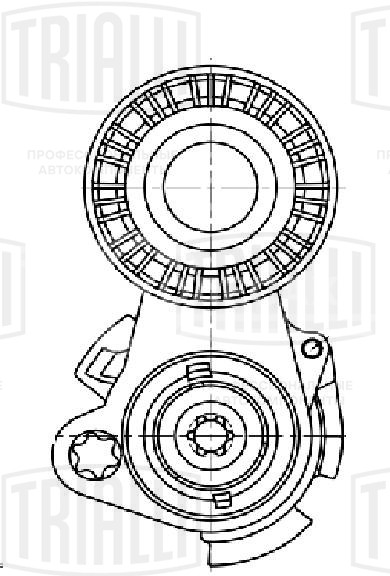 Ролик приводного ремня для автомобилей BMW 5 E60 (03-) 2.5i/3.0i [N52; N53] с натяжным механизмом (под ремень 6PK)