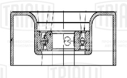 Ролик приводного ремня для автомобилей Subaru Outback (98-)/Tribeca (06-) 3.0i/3.6i (только ролик натяжителя)