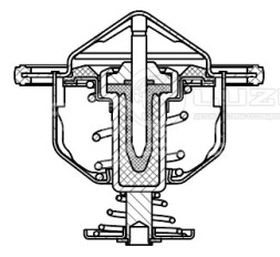 Термостат для автомобилей Mitsubishi Pajero IV (06-)/Pajero Sport I (98-) 3.0i (88°С) (термоэлемент)