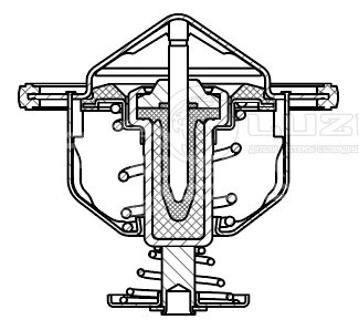 Термостат для автомобилей Mitsubishi Pajero IV (06-)/Pajero Sport I (98-) 3.0i (88°С) (термоэлемент)