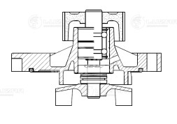 Насос водяной для автомобилей VW Transporter T4 (90-) 2.4D/2.5D (шкив 20 зуб.)