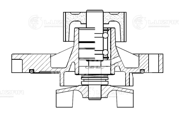 Насос водяной для автомобилей VW Transporter T4 (90-) 2.4D/2.5D (шкив 20 зуб.)
