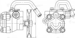 Насос ГУР для автомобилей Hyundai Getz (02-) 1.4i/1.6i