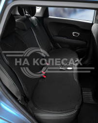 Накидка с подогревом на задн.сид. PRO, 12/24В, 33Вт,встр.пульт,искусст.мех/кожа,черн.